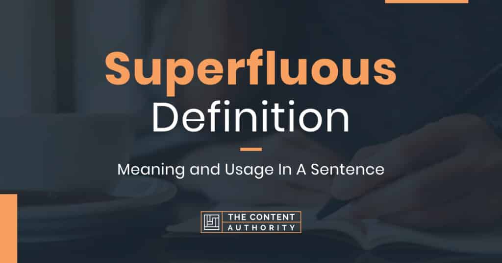 superfluous definition
