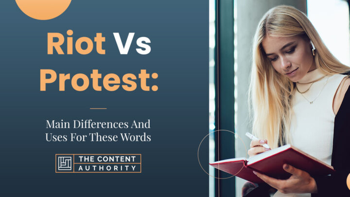 riot vs protest