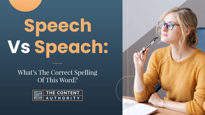 speech vs speach