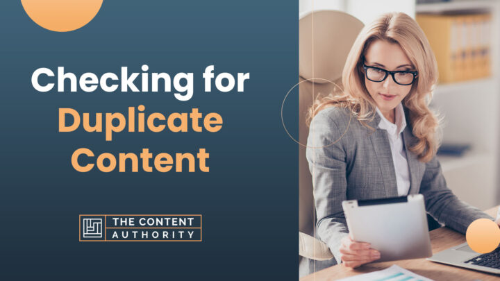 checking for duplicate content