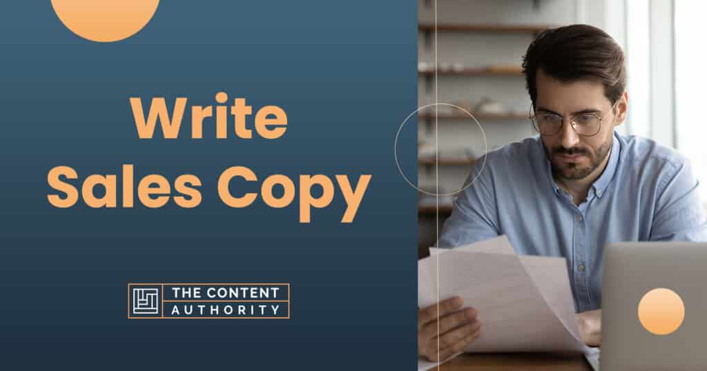 write sales copy