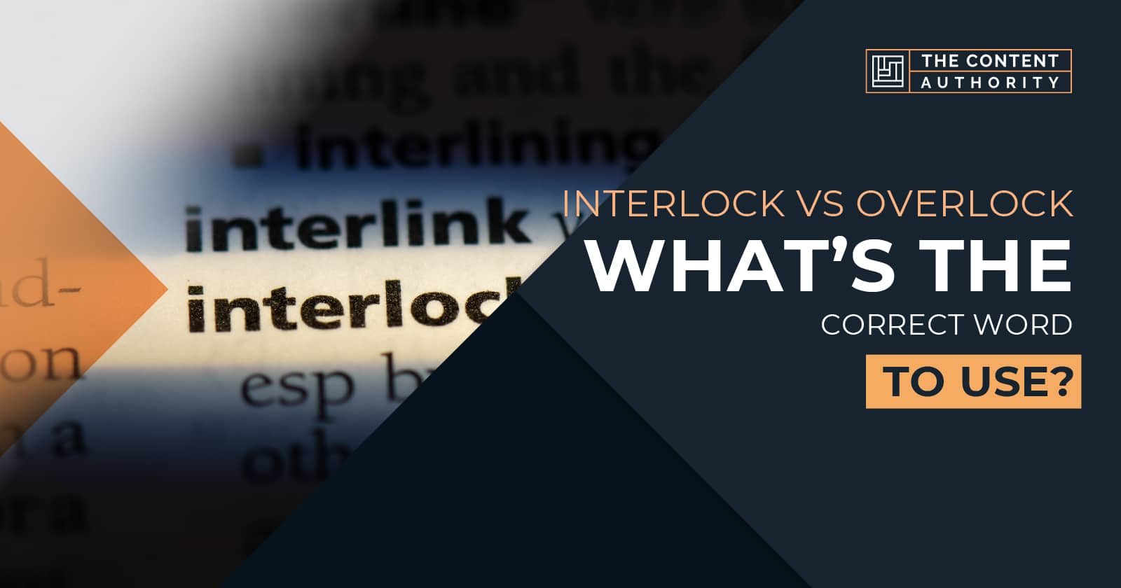 Interlock Vs. Overlock What's The Correct Word To Use?