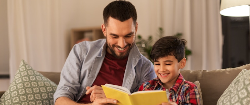 reading father and son