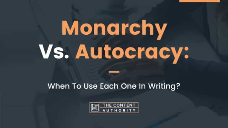 monarchy vs autocracy