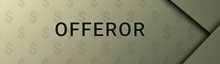 Word Meaning Of Offeror