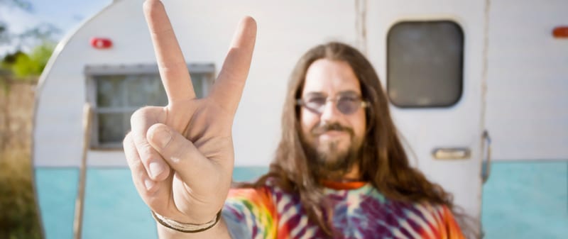 peace and love hippie