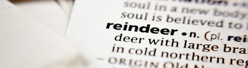 reindeer dictionary