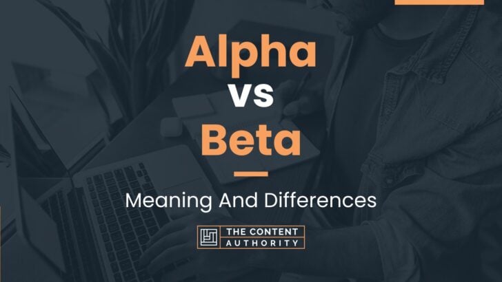 Alpha vs Beta: Meaning And Differences