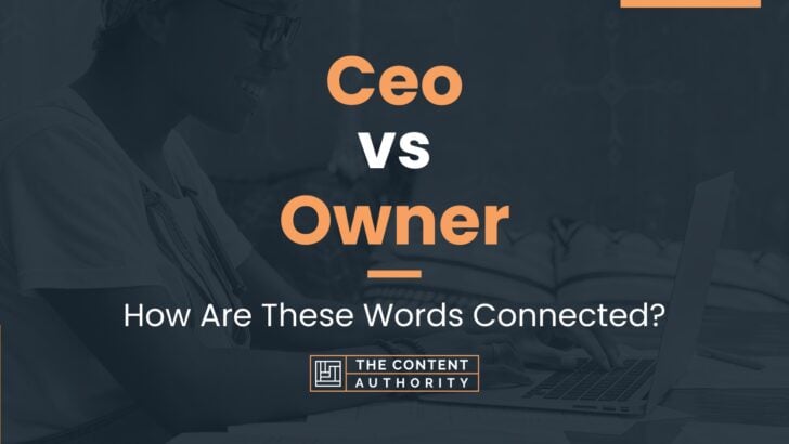 Ceo vs Owner: How Are These Words Connected?
