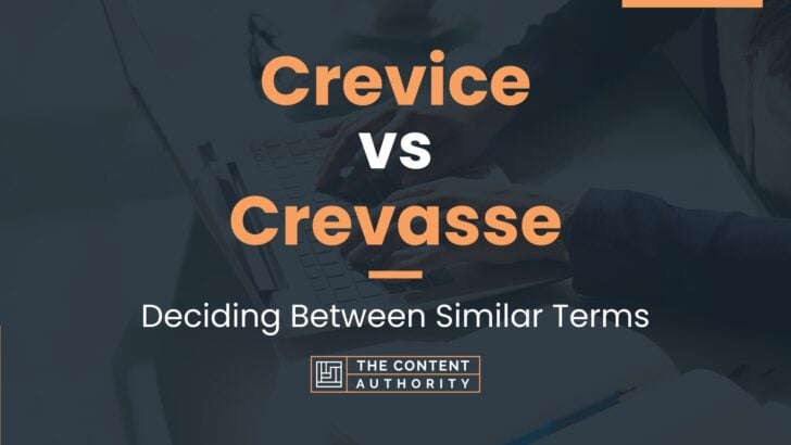 Crevice vs Crevasse: Deciding Between Similar Terms