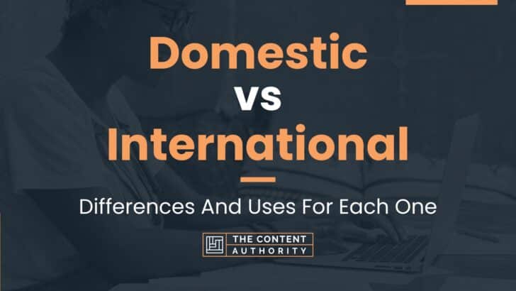 Domestic vs International: Differences And Uses For Each One