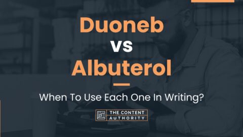 Duoneb vs Albuterol: When To Use Each One In Writing?