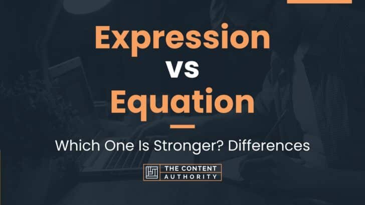 Expression vs Equation: Which One Is Stronger? Differences