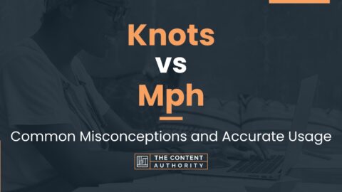 Knots vs Mph: Common Misconceptions and Accurate Usage