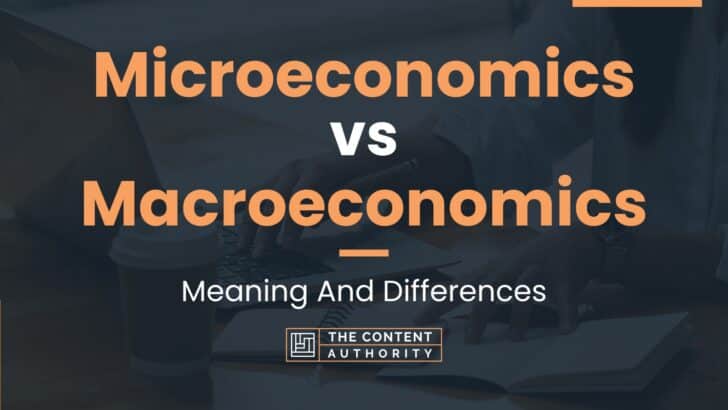 Microeconomics Vs Macroeconomics: Meaning And Differences