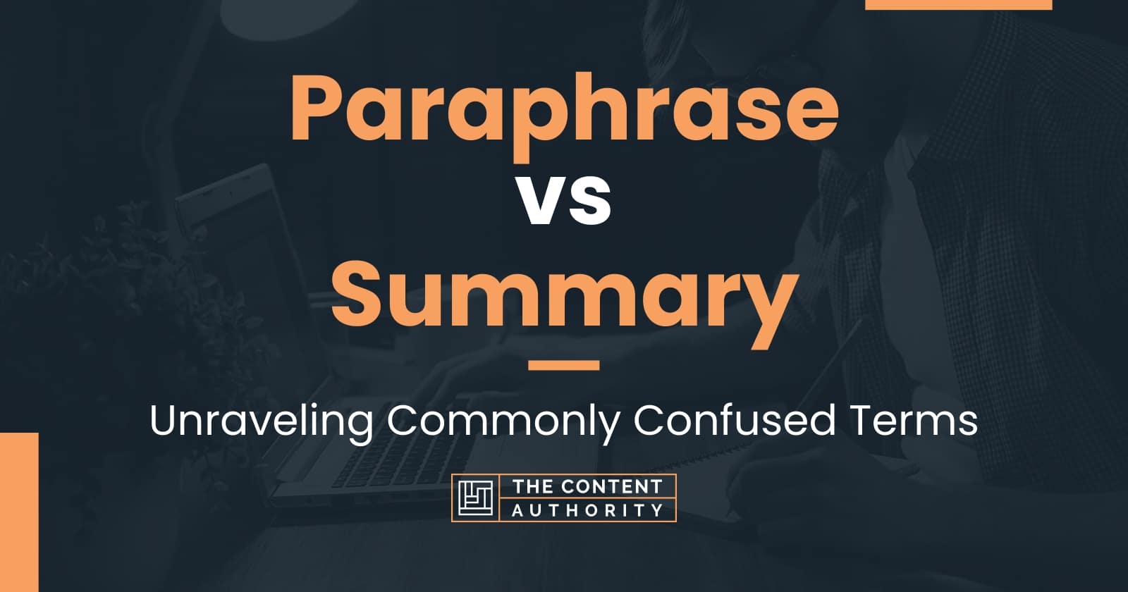 is paraphrasing the same as summarizing