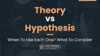 when to use hypothesis vs hypotheses