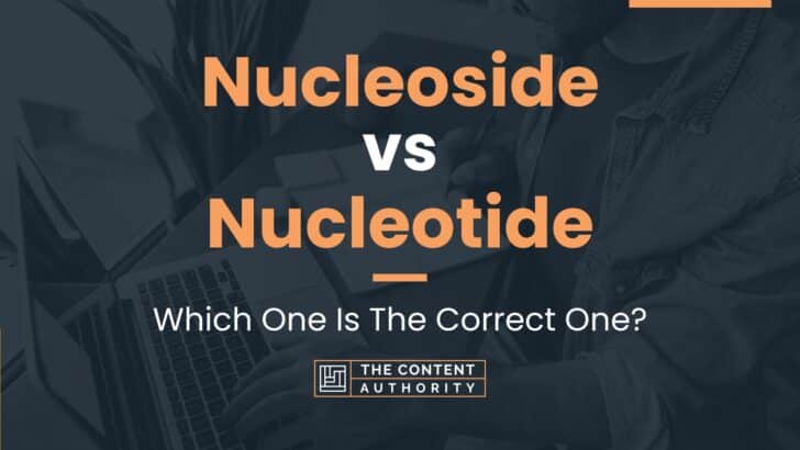 Nucleoside vs Nucleotide: Which One Is The Correct One?