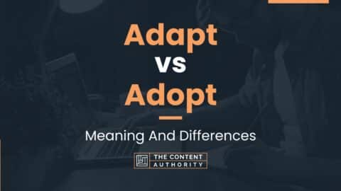 Adapt Vs Adopt: Meaning And Differences