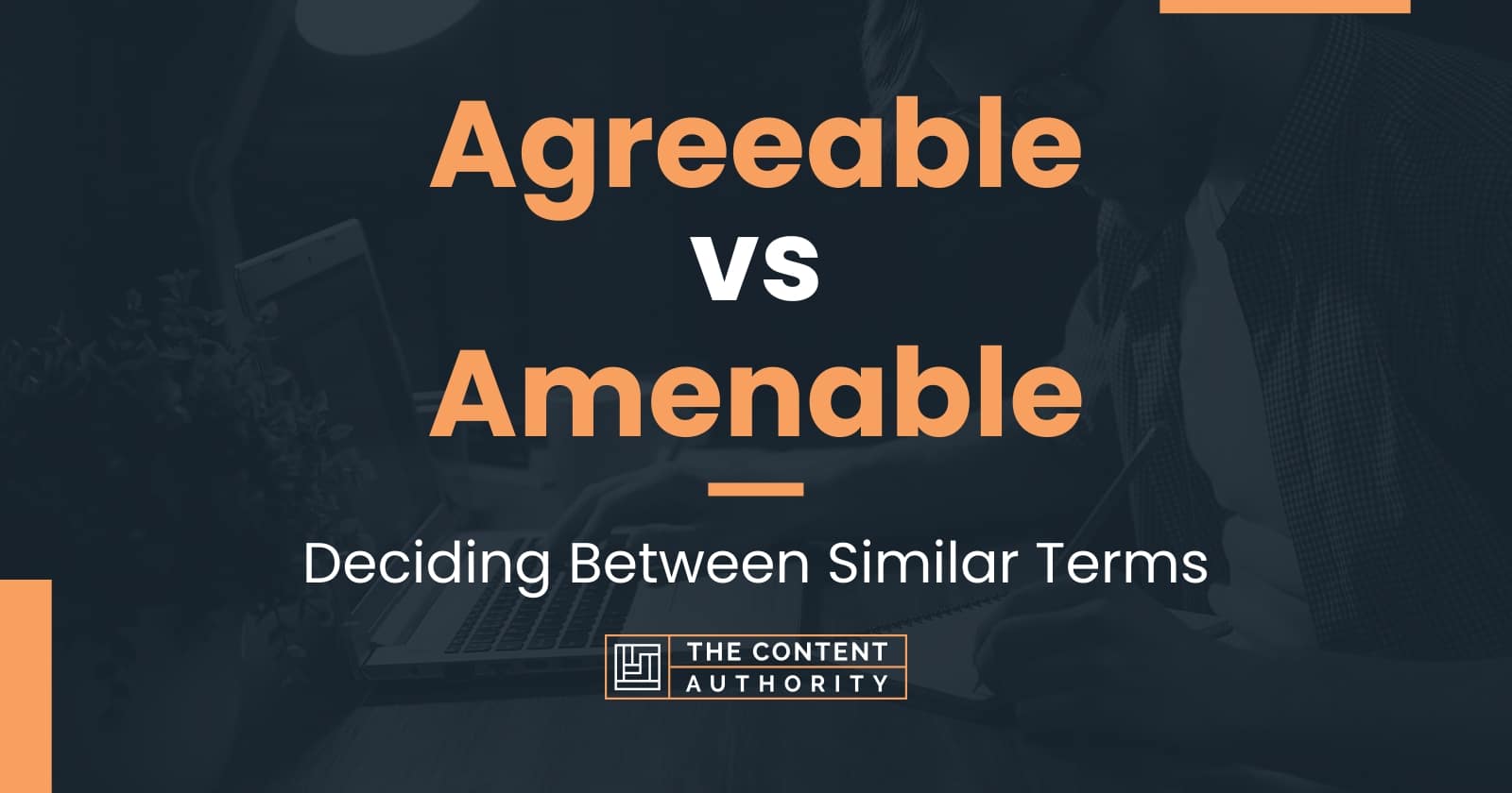 Agreeable vs Amenable: Deciding Between Similar Terms