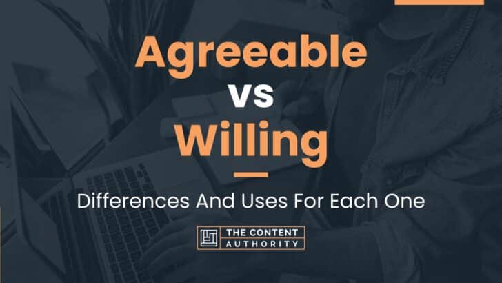 Agreeable vs Willing: Differences And Uses For Each One