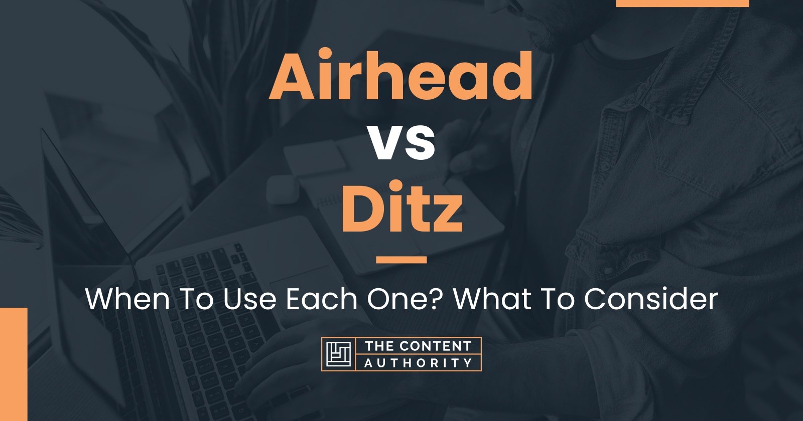 Airhead vs Ditz: When To Use Each One? What To Consider