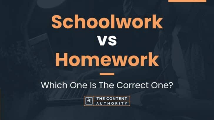 is it homework or schoolwork