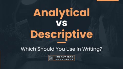 analytical vs descriptive essay