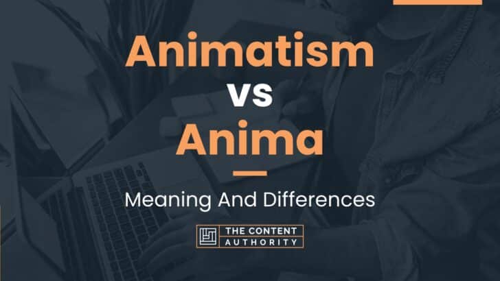 Animatism vs Anima: Meaning And Differences