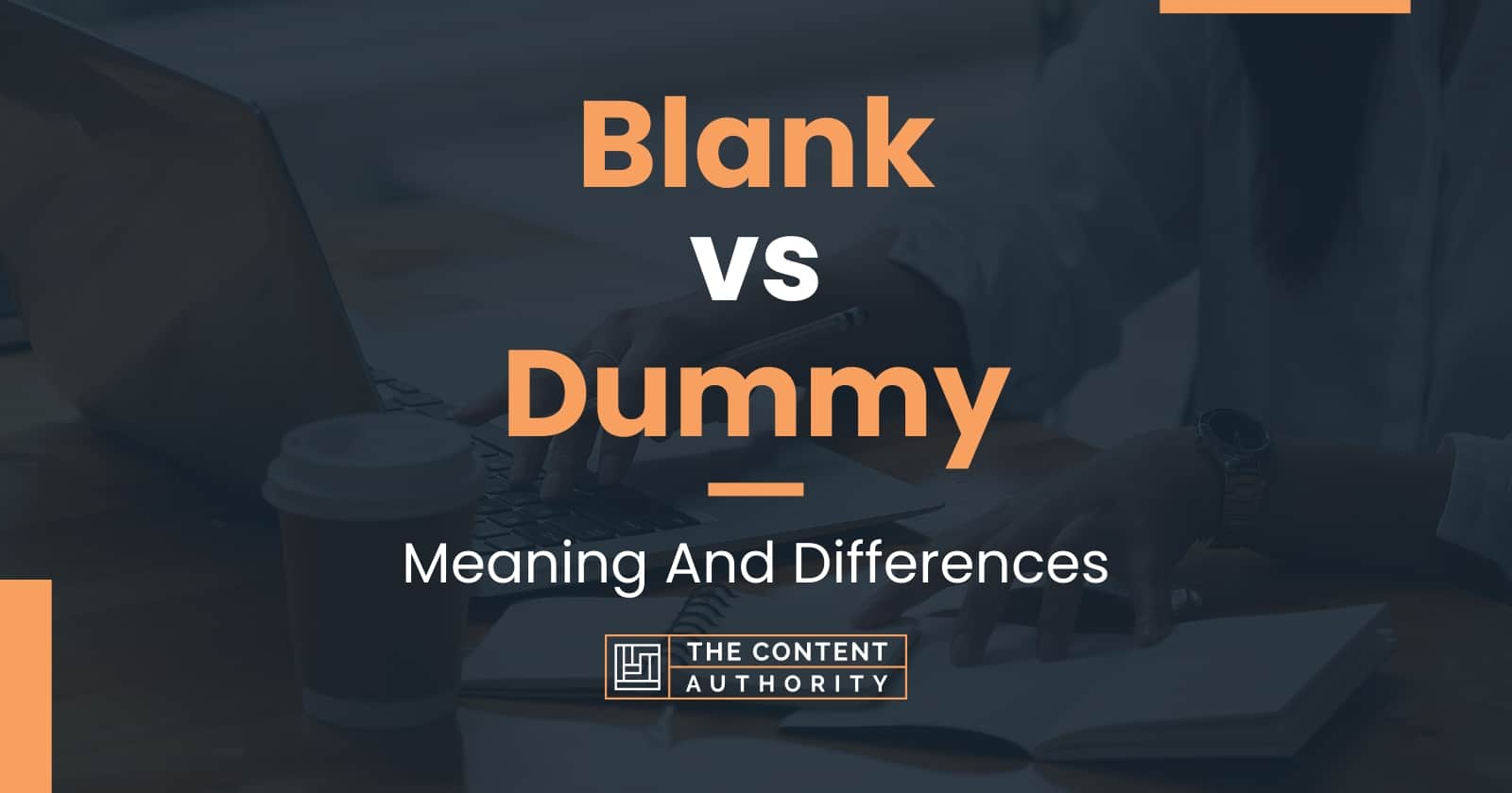 Blank vs Dummy: Meaning And Differences