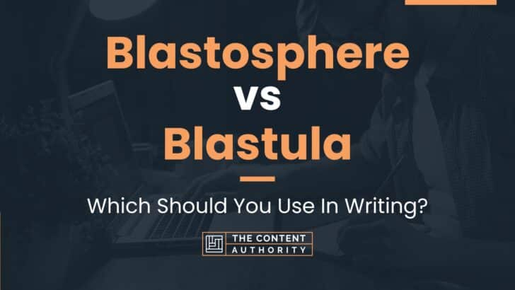 Blastosphere vs Blastula: Which Should You Use In Writing?