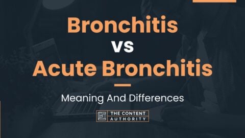 Bronchitis vs Acute Bronchitis: Meaning And Differences