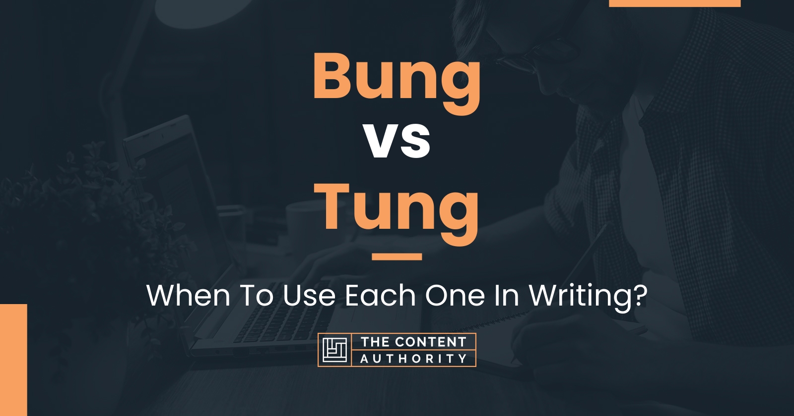 Bung vs Tung: When To Use Each One In Writing?