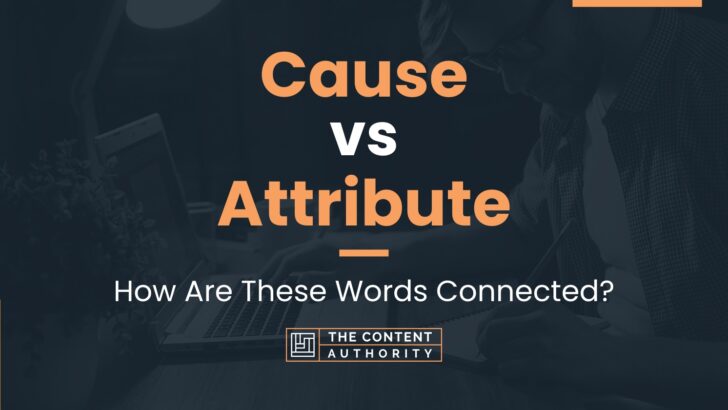 Cause vs Attribute: How Are These Words Connected?