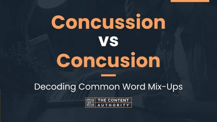 Concussion vs Concusion: Decoding Common Word Mix-Ups