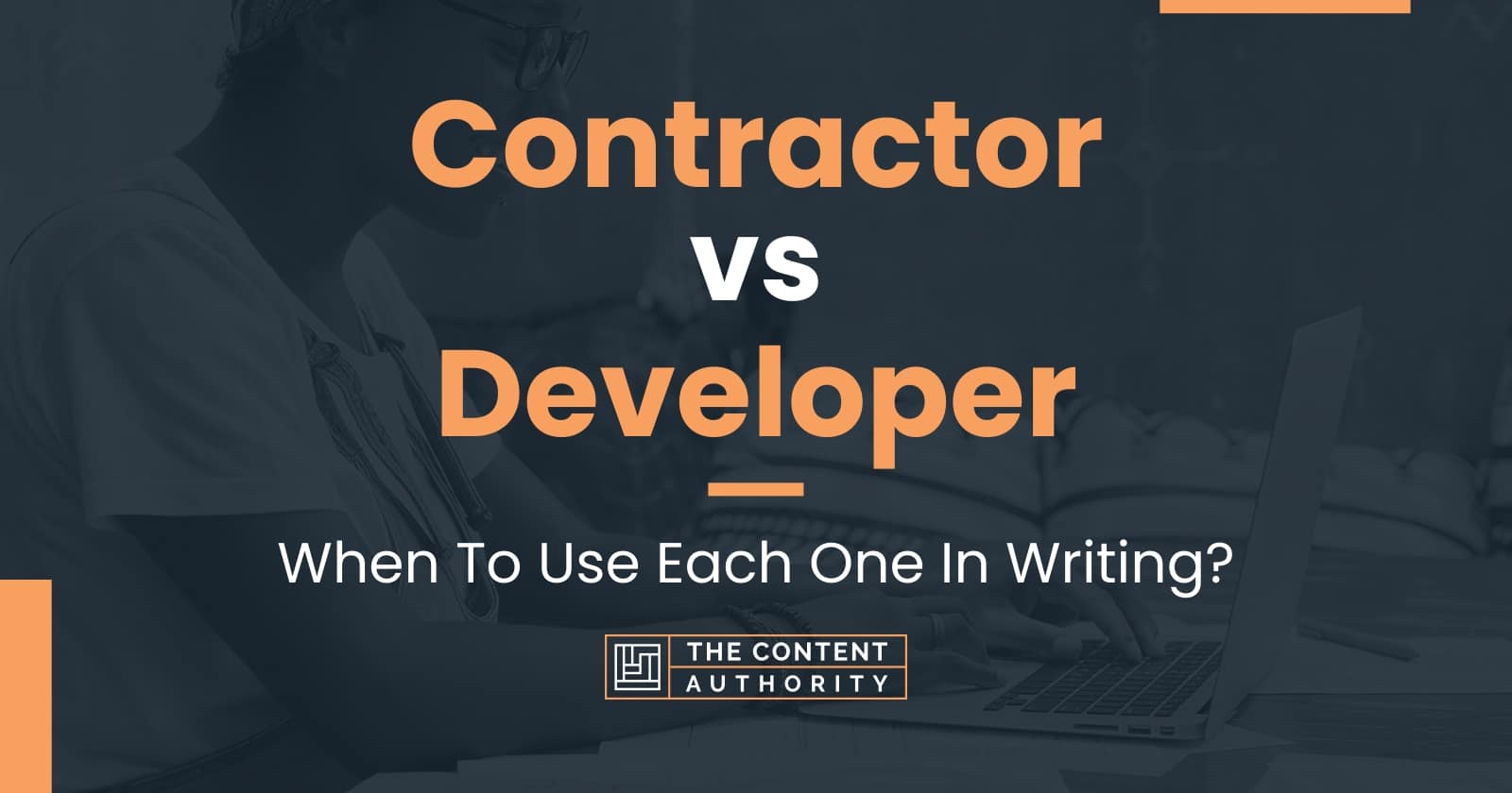 Contractor Vs Developer