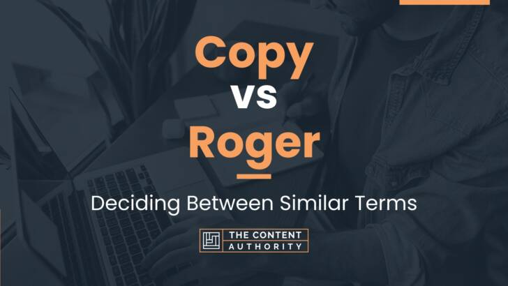 Roger And Copy Meaning