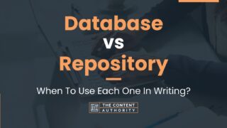 Database vs Repository: When To Use Each One In Writing?