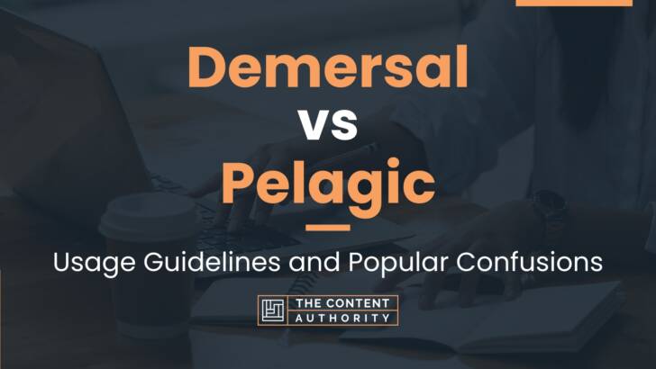 Demersal vs Pelagic: Usage Guidelines and Popular Confusions