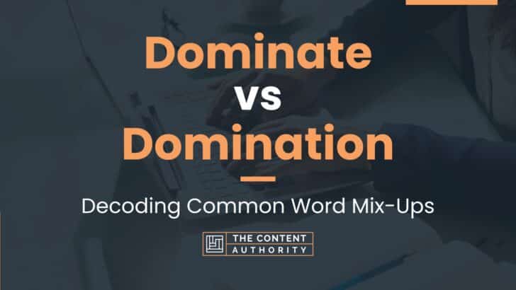 Dominate vs Domination: Decoding Common Word Mix-Ups