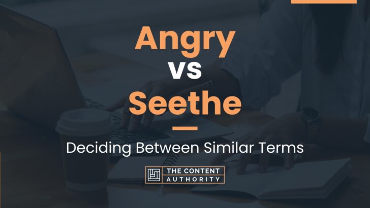 Angry vs Seethe: Deciding Between Similar Terms