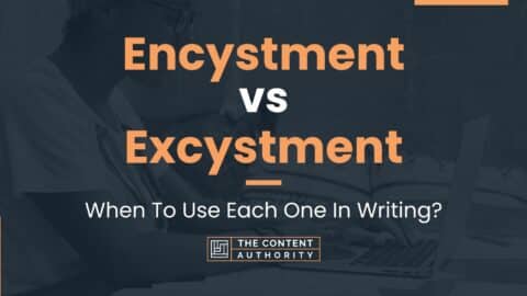 Encystment vs Excystment: When To Use Each One In Writing?