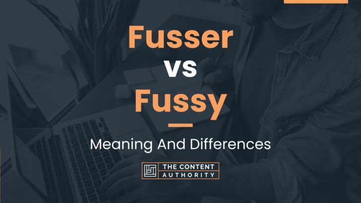 Fusser vs Fussy: Meaning And Differences