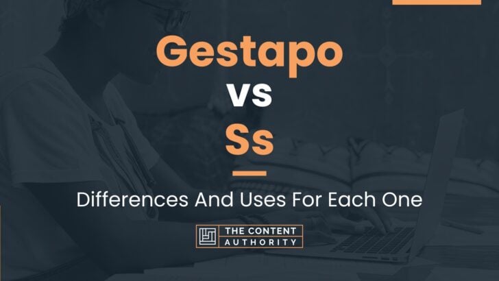 Gestapo vs Ss: Differences And Uses For Each One