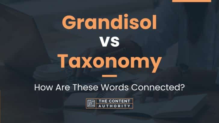 Grandisol vs Taxonomy: How Are These Words Connected?