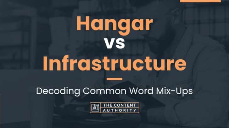 Hangar vs Infrastructure: Decoding Common Word Mix-Ups