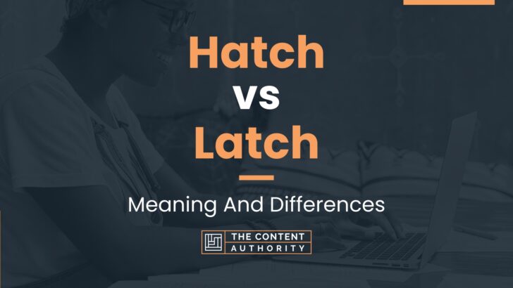 Hatch vs Latch: Meaning And Differences