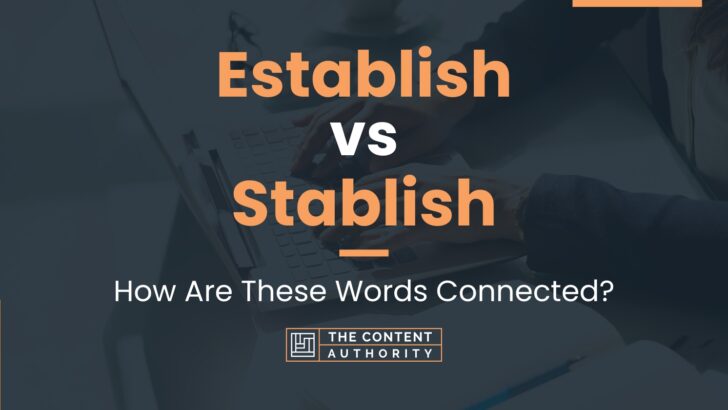 Establish vs Stablish: How Are These Words Connected?