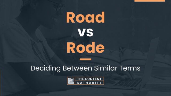 road-vs-rode-deciding-between-similar-terms