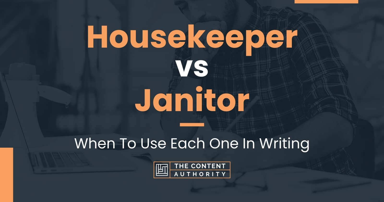 Housekeeper Vs Janitor